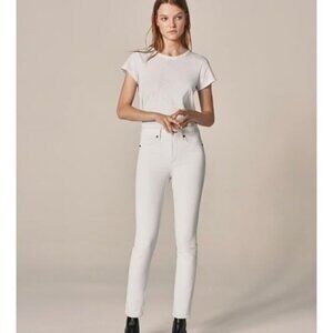 Rag & bone NWT Blanc Skinny Jeans with Raw Hem Size 24